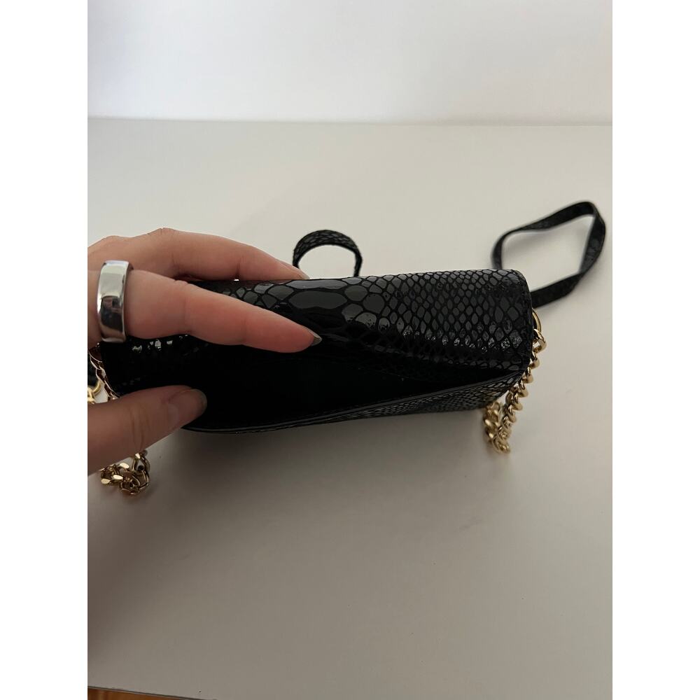 Michael Kors Women's Phone Crossbody Wallet Purse Black Genuine Leather Bag - Picture 5 of 11